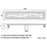 Душевой трап GAPPO G87007-33, 70*700 мм, золото
